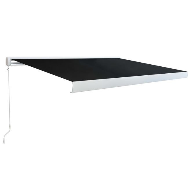 Copertina manuala tip caseta, 350 cm, antracit foto mare Copertina manuala tip caseta, 350 cm, antracit foto mare