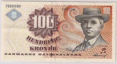 DANEMARCA 100 KRONER ND(2002) XF foto