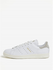 Pantofi sport albi din piele pentru barbati adidas Originals Stan Smith foto