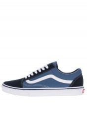 Tenisi albastri cu detalii din piele intoarsa pentru barbati VANS Old Skool foto