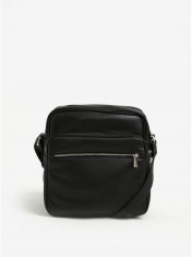 Geanta neagra crossbody pentru barbati - Bobby Black foto