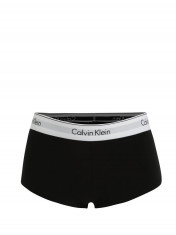 Boxeri negri cu banda elastica si logo in talie pentru femei - Calvin Klein foto