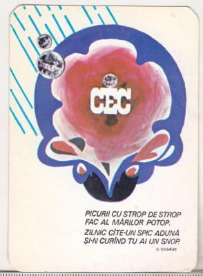 bnk cld Calendar de buzunar 1980 - CEC foto