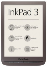 eBook Reader PocketBook InkPad 3, Ecran Capacitive touchscreen 7.8inch, 1Ghz, 8GB, Wi-Fi (Maro inchis) foto