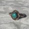 INEL argint TRIBAL cu TURCOAZ natural VECHI vintage SPLENDID superb De EFECT rar