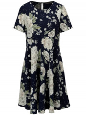 Rochie bleumarin cu print floral pentru femei insarcinate - Dorothy Perkins Maternity foto