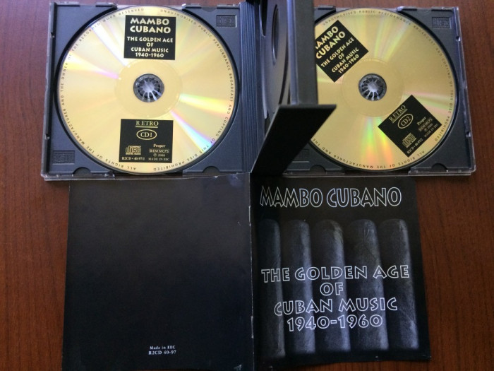 mambo cubano golden age of cuban music 1940 - 1960 dublu disc 2 cd muzica latino latin world music rumba VG+