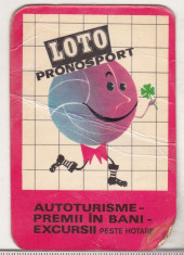 bnk cld Calendar de buzunar 1971 - Loto Pronosport foto