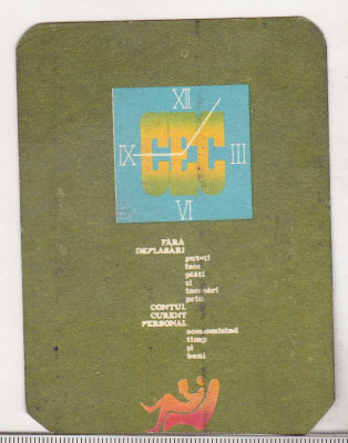 bnk cld Calendar de buzunar 1982 - CEC foto