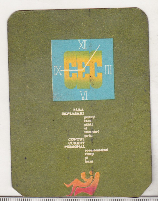 bnk cld Calendar de buzunar 1982 - CEC