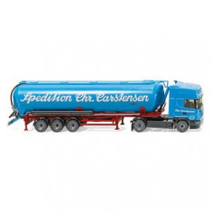 Cap tractor camion Scania R420 cu remorca siloz WIKING 0531 01 scara 1:87 foto