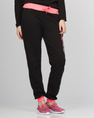 PANTALONI TIP SPORT FEMEIE NEGRU foto