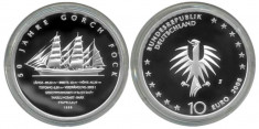 Germania moneda argint 10 euro 2008 - Gorch Fock - UNC in capsula foto
