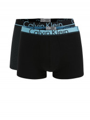 Set de 2 perechi de boxeri cu print si banda elastica cu logo - Calvin Klein foto