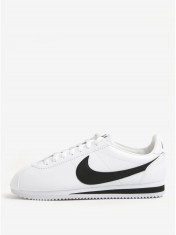 Pantofi sport albi din piele naturala pentru barbati Nike Classic Cortez foto