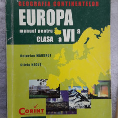 Geografia continentelor Europa - Manual pentru clasa a VI-a