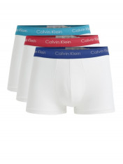 Set de 3 perechi de boxeri albi cu logo - Calvin Klein foto