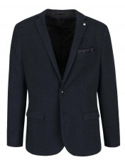 Sacou bleumarin cu model discret Selected Homme Done Dot foto