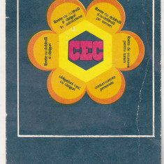 bnk cld Calendar de buzunar 1986 - CEC