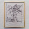 MARCEL PAVEL-PICTOR IESEAN-GRAFICA-CARBUNE/HARTIE, Nonfigurativ, Abstract
