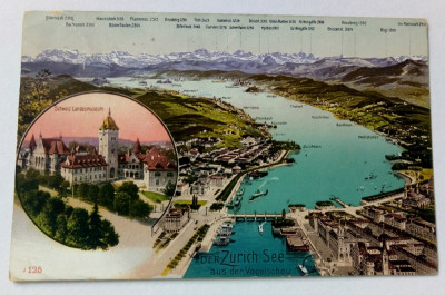 Carte postala veche Elvetia - Postkarte - Zurich foto