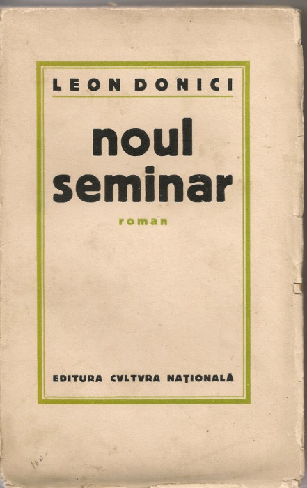 LEON DONICI - NOUL SEMINAR - 1929