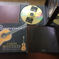 carlos montoya flamenco gold collection dublu disc 2 cd muzica latino guitar VG+