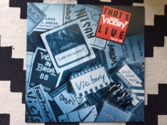victory that&#039;s live 1988 disc vinyl lp muzica heavy metal hard rock germany VG+
