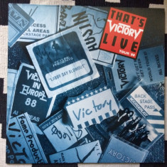 victory that's live 1988 disc vinyl lp muzica heavy metal hard rock germany VG+