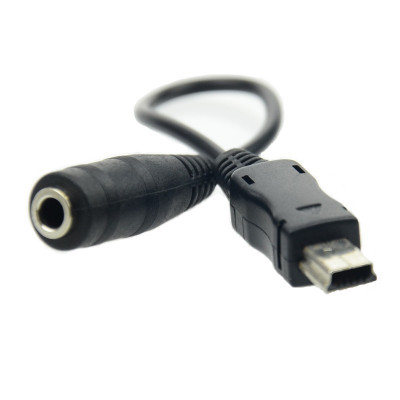 Cablu adaptor Mini USB la jack 3.5mm pentru microfon, GoPro, camere de actiune foto