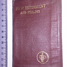 BIBLIE -NOUL TESTAMENT / NEW TESTAMENT AND PSALMS