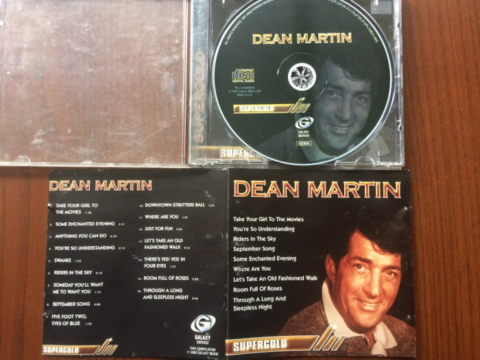 Dean Martin Super gold best cd disc selectii muzica pop usoara galaxy music 2003