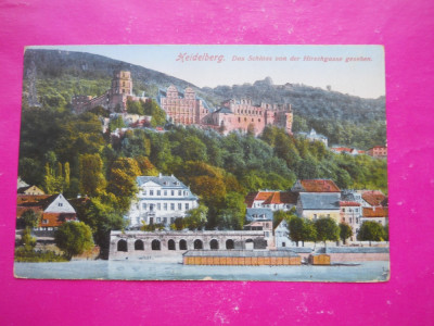 HOPCT 166 V GERMANIA HEIDELBERG CASTELUL IN 1932 STAMPILOGRAFIE-CIRCULATA foto