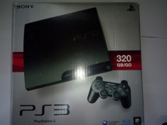 PlayStation 3 Slim 320GB +9 Jocuri Originale +1 Joystick Sony foto