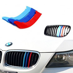 Ornament plastic grila BMW M Power E90 facelift seria 3 2009-2012 foto