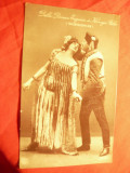 Ilustrata -Fotografie cu actorii Maghiari- Dela Donna Eugenia si K.Bela 1909