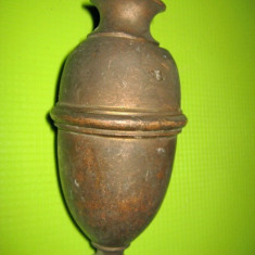 8577-Greutate bronz veche lungime 16 cm, 1.2 kg.