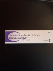 Retin A Tretinoin 0,1% 15 GR Pete ,Cicatrici ,Acnee foto