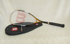 Racheta squash WILSON Nano Carbon Fantom, cu husa originala foto