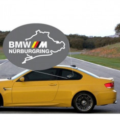 Sticker Geam Bmw M Germany Nurburgring Alb foto