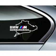 Sticker Geam Bmw M Nurburgring Negru foto