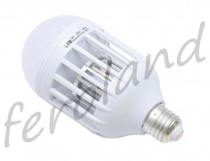 Bec LED 12W cu lampa uv impotriva insectelor foto