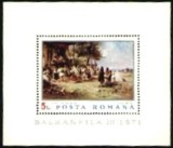 Romania 1971 - PICTURA TH. AMAN, DANS POPULAR, colita nestampilata, D21