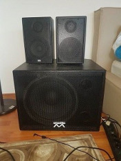 Vand Boxe si subwoofer Studio M, active, 150 w , 300w subwooferul foto