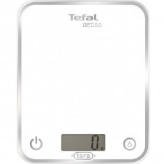 Cantare de bucatarie Tefal Optima BC5000V1, capacitate 5 kg, 1g, tara, display LCD, Alb foto