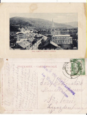 Vatra Dornei (Bucovina, Suceava)-Vedere generala-cenzura WWI, WK1 foto