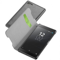 Husa Flip Cover Cellularline BOOKESSENXPRZ5CK Agenda Negru pentru Sony Xperia Z5 Compact foto