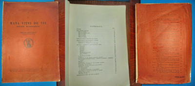 Carte veche T.Savulescu-MANA VITEI DE VIE 1941-Editie rara Academia Romana. foto