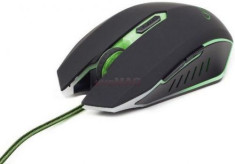 Mouse Gaming Gembrid MUSG-001-G (Negru/Verde) foto
