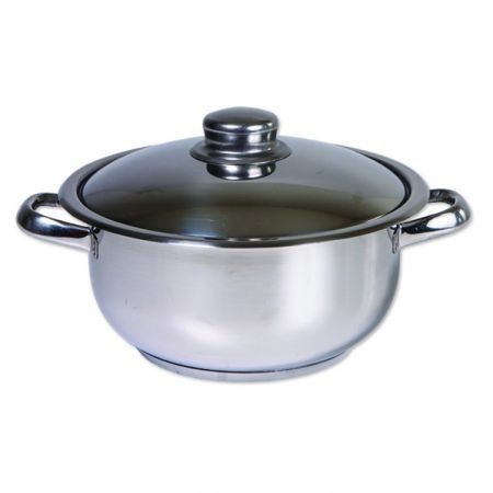 Oala inox cu capac COCINERA 34cm 16L foto mare Oala inox cu capac COCINERA 34cm 16L foto mare